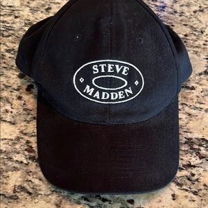 Steve Madden Black Baseball Cap